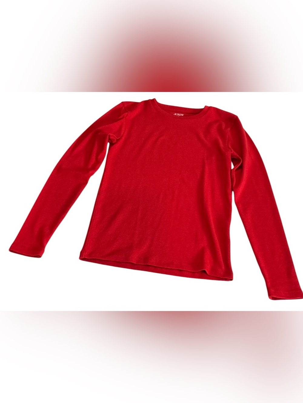 J. Crew Factory Red Long Sleeve Everyday Tee Size XS